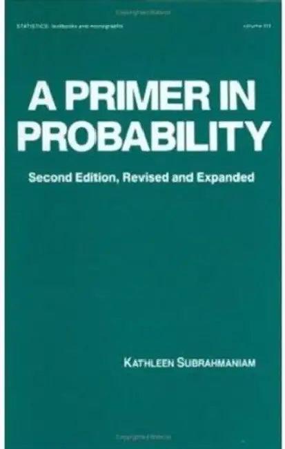 A Primer in Probability (English, Kathleen Subrahmaniam)