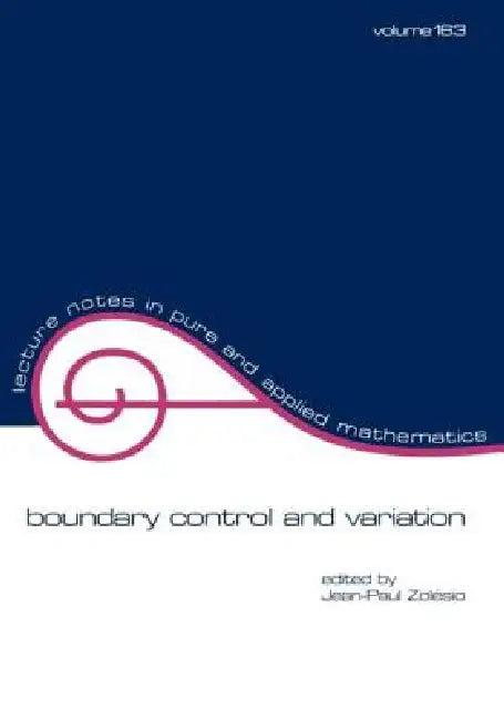 Boundary Control and Variation (English, Jean-Paul Zolesio)