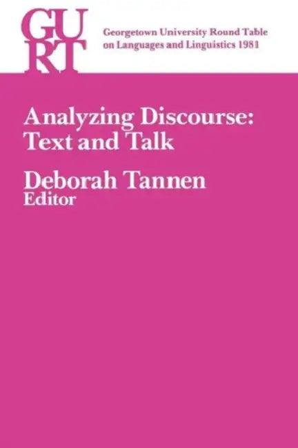 Analyzing Discourse (English, Deborah Tannen)