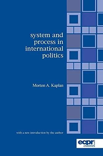 System and Process in International Politics (English, Morton Kaplan)