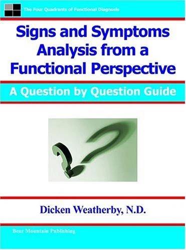 Signs and Symptoms Analysis from a Functional Perspective (English, Dicken C. Weatherby)
