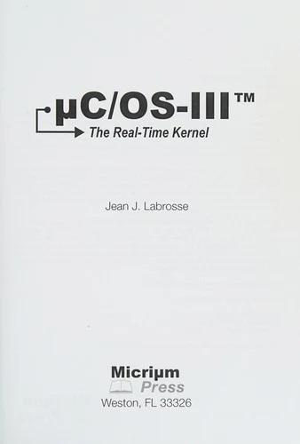 uC/OS-III (English, Jean J. Labrosse)