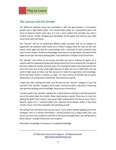 The Poker Blueprint (English, Aaron Davis)