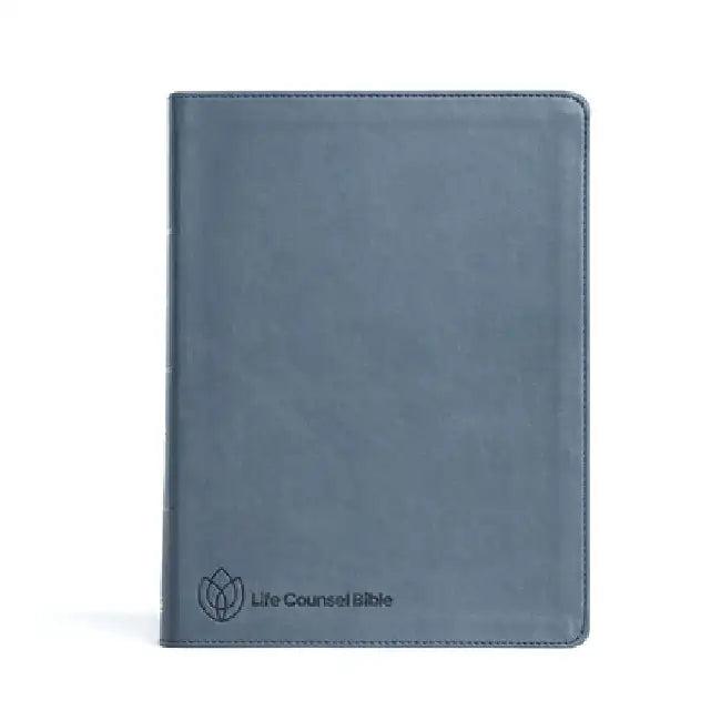 CSB Life Counsel Bible, Slate Blue Leathertouch (English, New Growth Press | Csb Bibles by Holman)