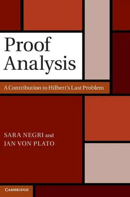 Proof Analysis (English, Sara Negri | Jan Von Plato)