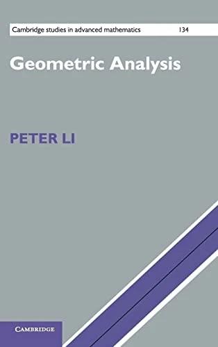 Geometric Analysis (English, Peter Li)