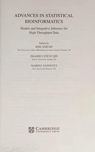 Advances in Statistical Bioinformatics (English, Kim-Anh Do | Steven Qin | Zhaohui S. Qin)