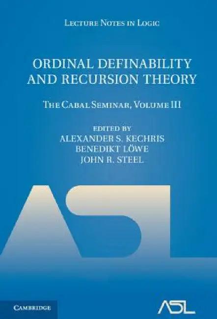 Ordinal Definability and Recursion Theory (English, Alexander S. Kechris | Benedikt Löwe | John R. Steel)
