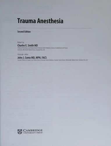 Trauma Anesthesia (English, Charles E. Smith)