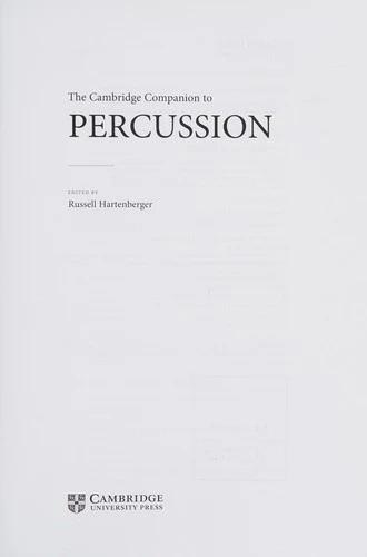 The Cambridge Companion to Percussion (English, Russell Hartenberger)