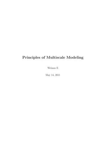 Principles of Multiscale Modeling (English, Weinan E)