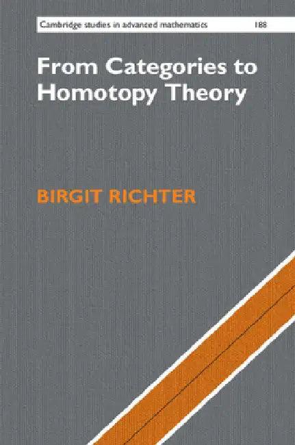 From Categories to Homotopy Theory (English, Birgit Richter)