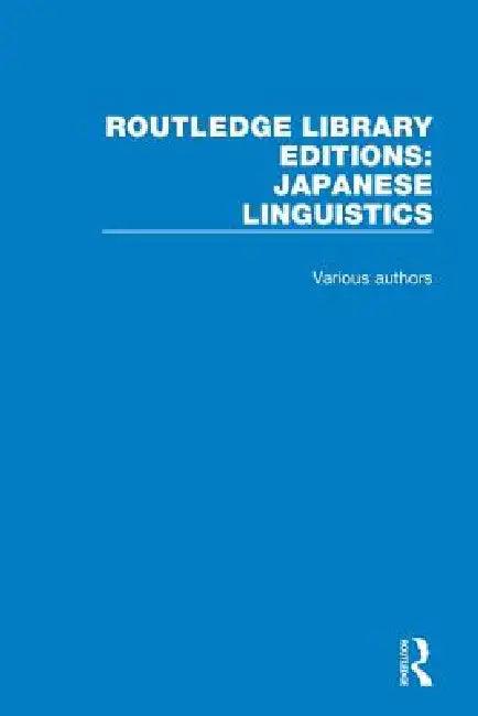 Japanese Linguistics (English)