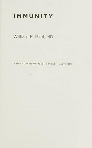 Immunity (English, William E. Paul)