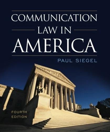 Communication Law in America (English, Paul Siegel)