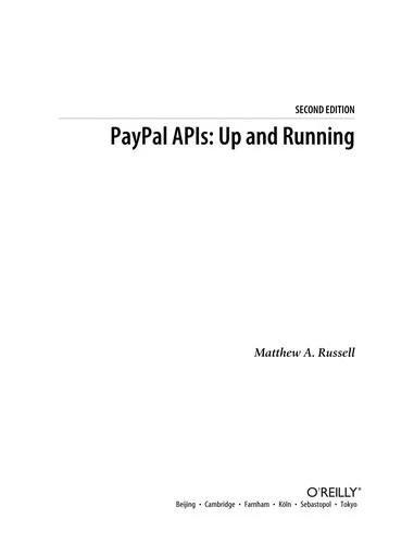 Paypal Apis (English, Matthew A. Russell)