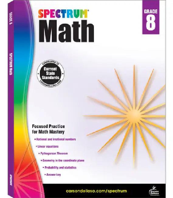 Spectrum Math Workbook, Grade 8 (English, Spectrum)