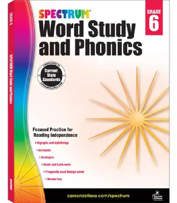 Spectrum Word Study and Phonics, Grade 6 (English, Spectrum)