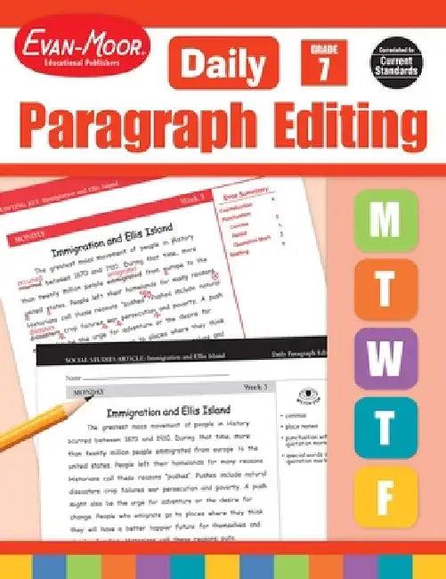 Daily Paragraph Editing, Grade 7 Teacher Edition (English, Evan-Moor Educational Publishers)