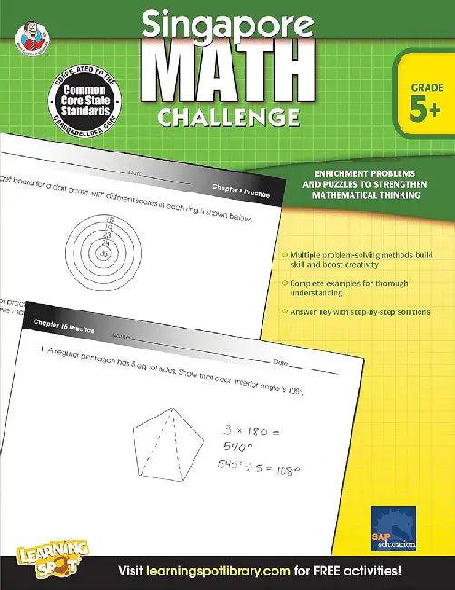 Singapore Math Challenge, Grades 5 - 8 (English, Frank Schaffer Publications)