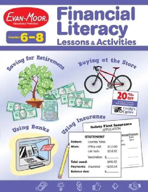 Financial Literacy Lessons and Activities, Grades 6-8 - Teacher Resource (English, Evan-Moor Corporation)
