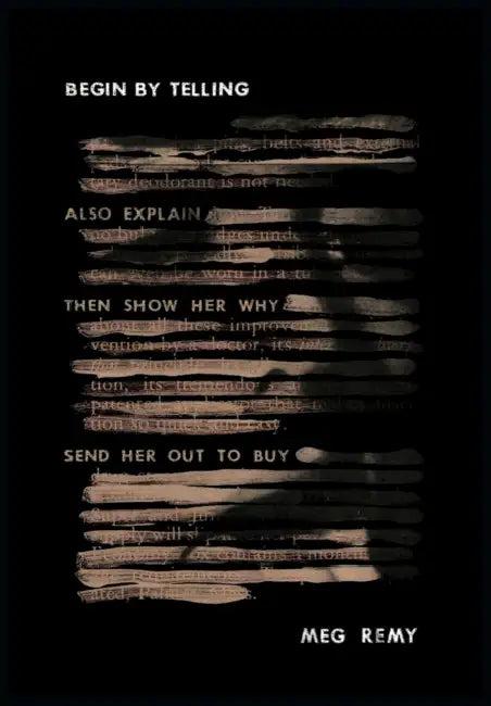 Begin by Telling (English, Meg Remy)