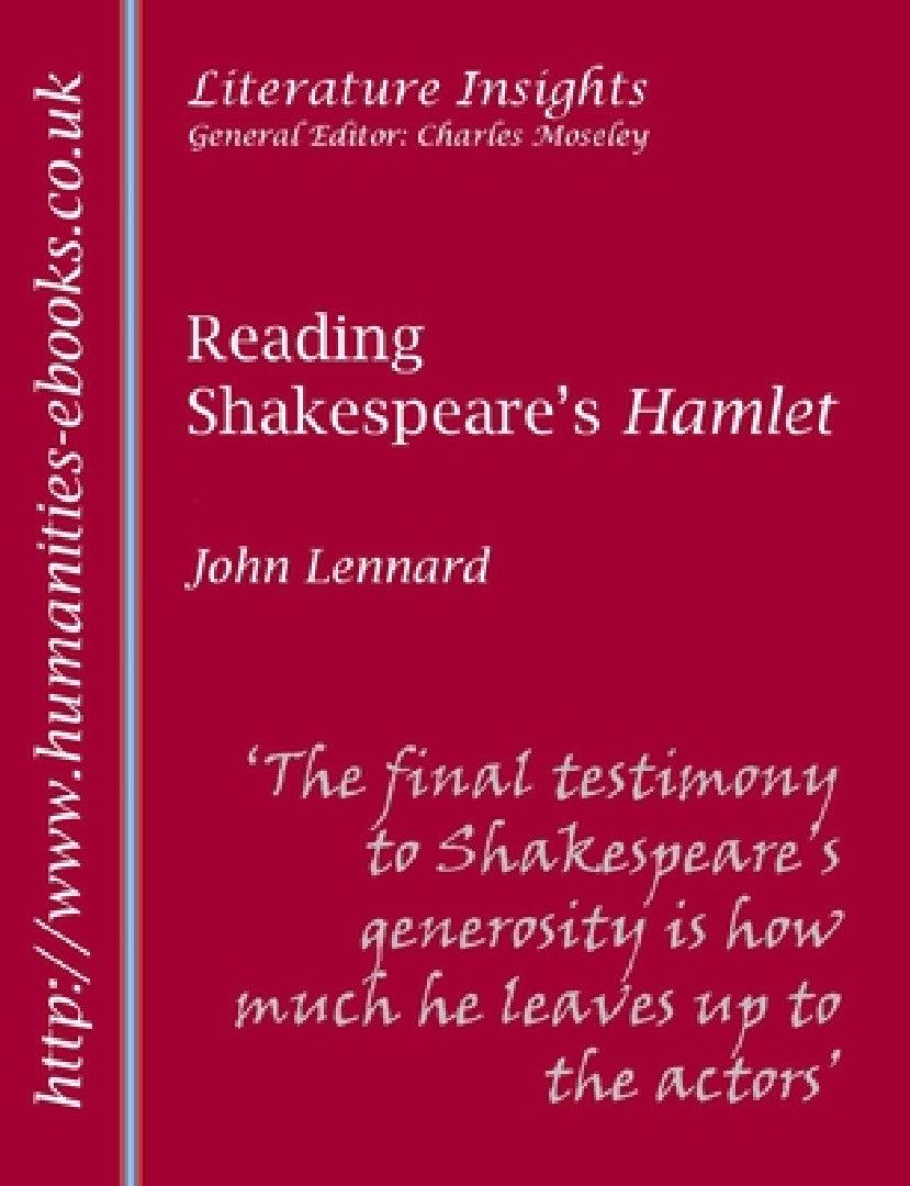 Reading Shakespeare's Hamlet (English, John Lennard)