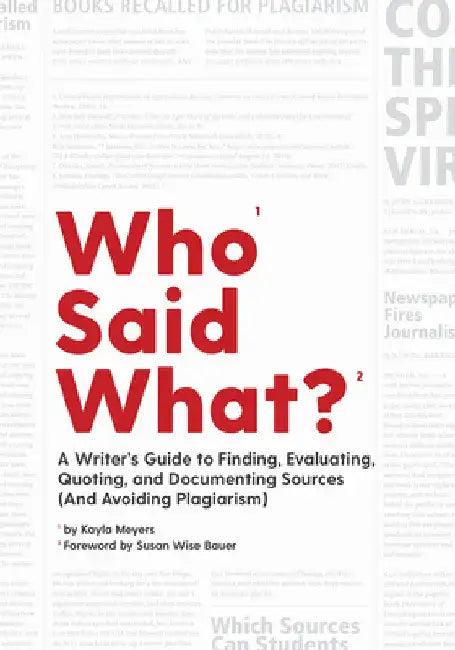 Who Said What? (English, Kayla Meyers | Susan Wise Bauer)
