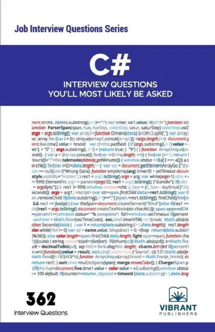 C# Interview Questions You'll Most Likely Be Asked (English, Vibrant Publishers)