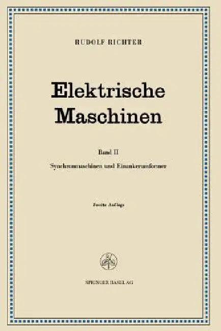 Elektrische Maschinen (English, Rudolf Richter | Robert Brüderlink)