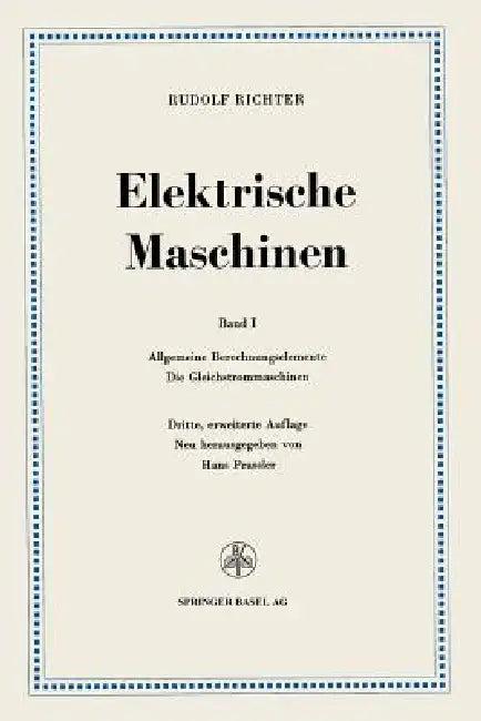 Elektrische Maschinen (English, Rudolf Richter)