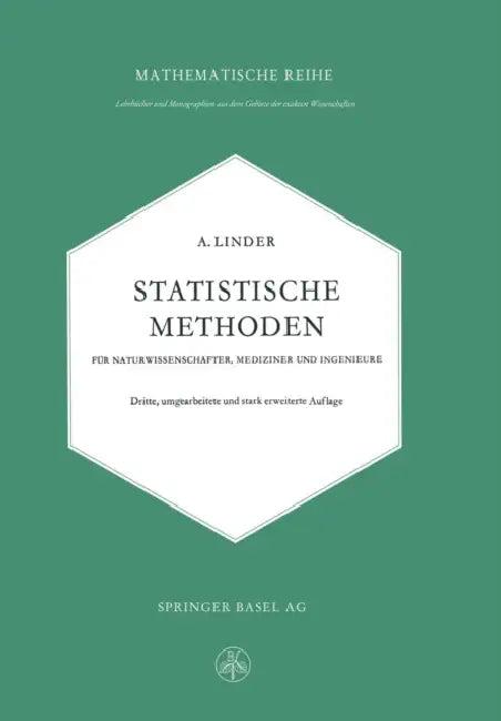 Statistische Methoden Für Naturwissenschafter, Mediziner Und Ingenieure (English, Arthur Linder)