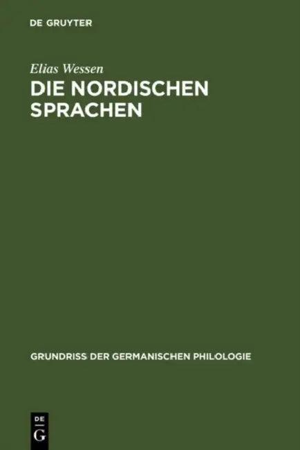 Die nordischen Sprachen (English, Elias Wessen | Suzanne Öhman)