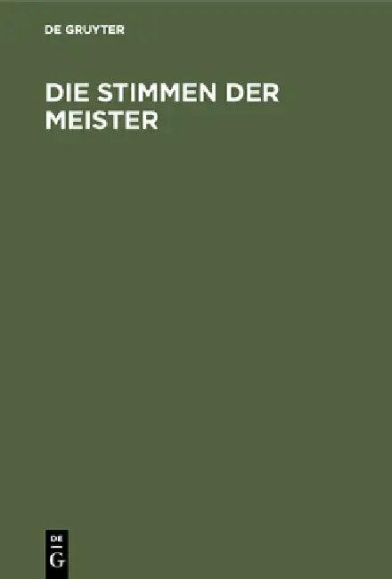 Die Stimmen der Meister (English, No Contributor)