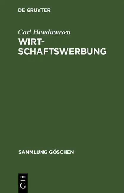 Wirtschaftswerbung (English, Carl Hundhausen)