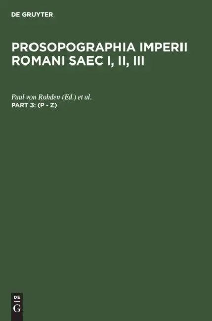 (P - Z) (English, Paul Von Rohden | Hermann Dessau)