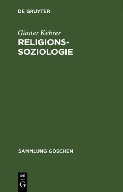 Religionssoziologie (English, Günter Kehrer)