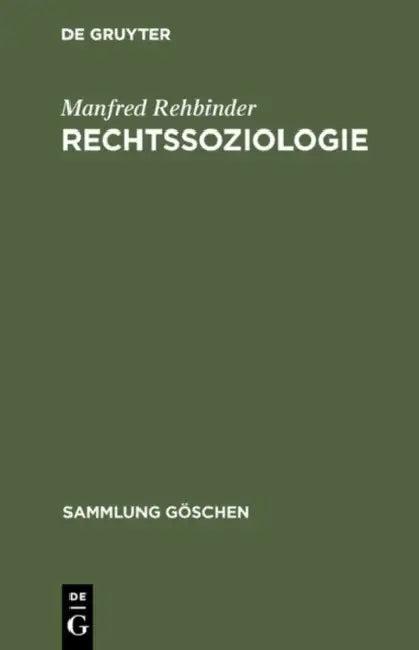 Rechtssoziologie (English, Manfred Rehbinder)
