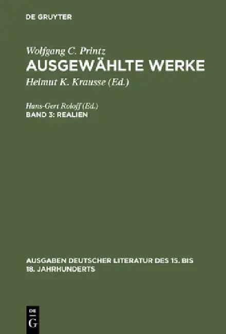Realien (English, Wolfgang Caspar Printz | Helmut K. Krausse)
