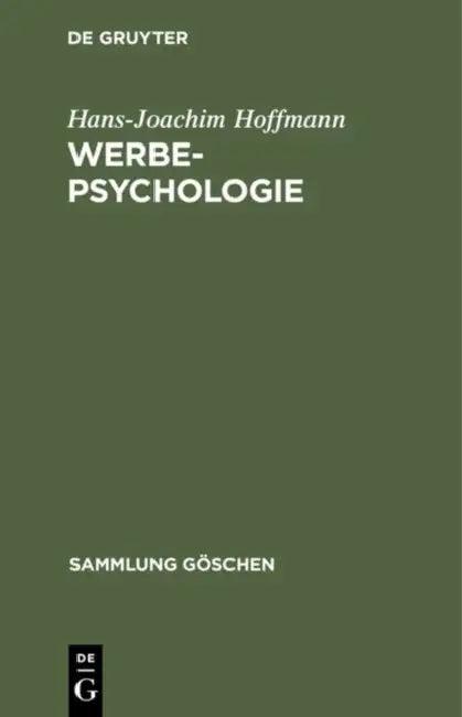 Werbepsychologie (English, Hans-Joachim Hoffmann)