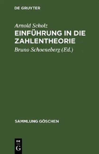 Einführung in die Zahlentheorie (English, Arnold Scholz | Bruno Schoeneberg)
