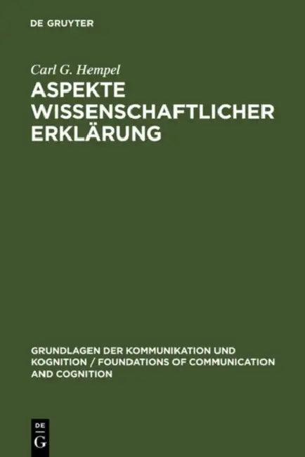 Aspekte Wissenschaftlicher Erklärung (English, Carl G. Hempel | Wolfgang Lenzen)