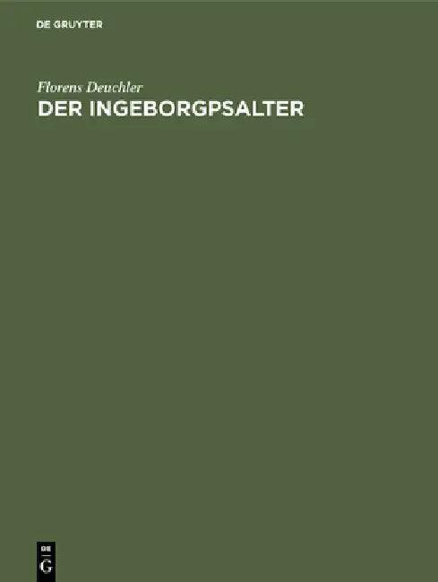 Der Ingeborgpsalter (English, Florens Deuchler)