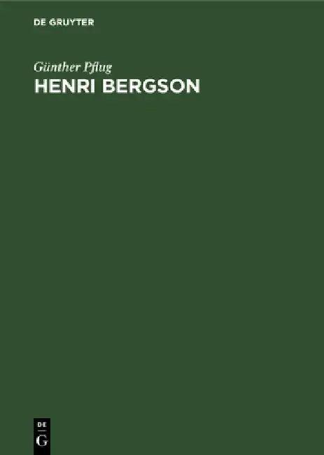 Henri Bergson (English, Günther Pflug)