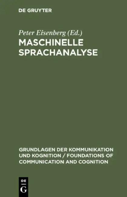 Maschinelle Sprachanalyse (English, Peter Eisenberg)