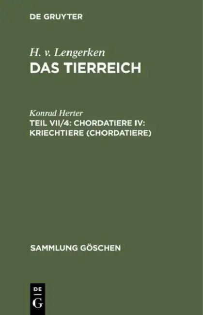 Chordatiere IV (English, Konrad Herter)