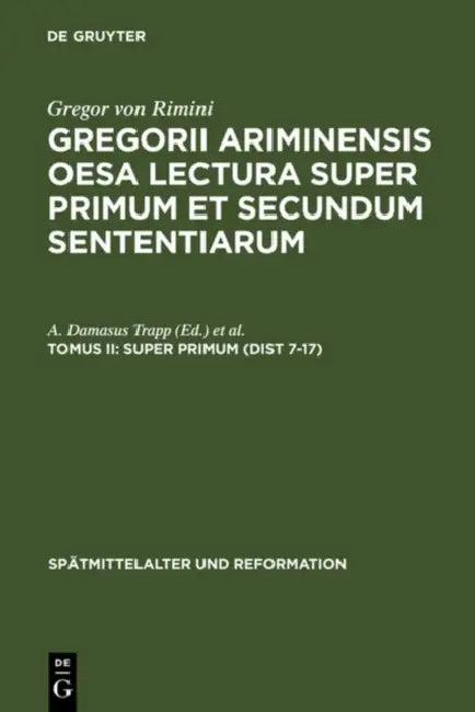 Super Primum (Dist 7-17) (English, A. Damasus Trapp | Venicio Marcolino | Manuel Santos-Noya)