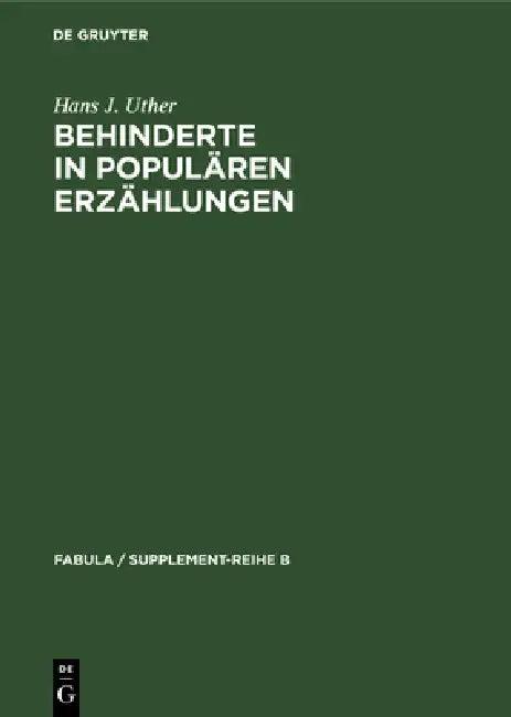 Behinderte in populären Erzählungen (English, Hans J. Uther)