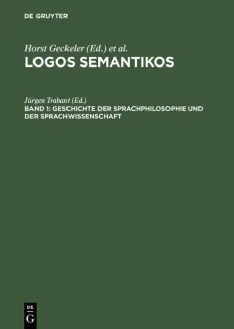 Geschichte Der Sprachphilosophie Und Der Sprachwissenschaft (English, Jürgen Trabant)