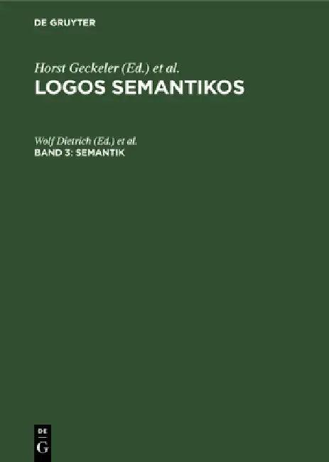 Semantik (English, Wolf Dietrich | Horst Geckeler)
